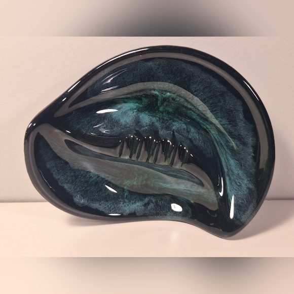 Green retro ashtray - Picture 7 of 15